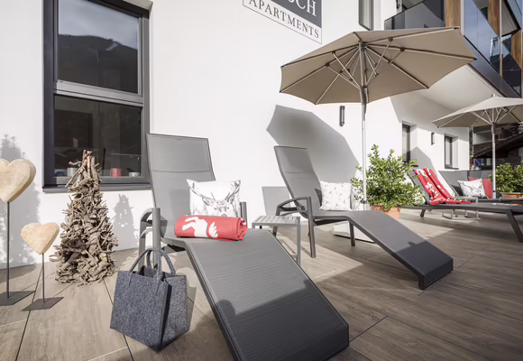 Wohlfühlterrasse im 1. Stock