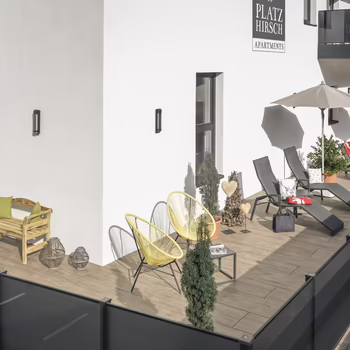 Wohlfühlterrasse im 1. Stock