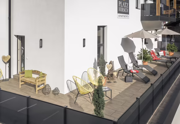 Wohlfühlterrasse im 1. Stock